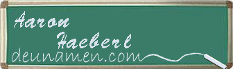 Aaron Haeberl Visitenkarte